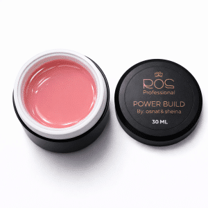 POWER BUILD ג׳ל בנייה בצנצנת עם סיבי פייבר לחיזוק ובניית ציפורניים