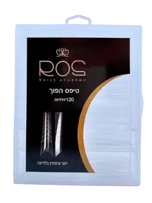 טיפס הפוך חצי ציפורן בלרינה 120 יח' | ROS