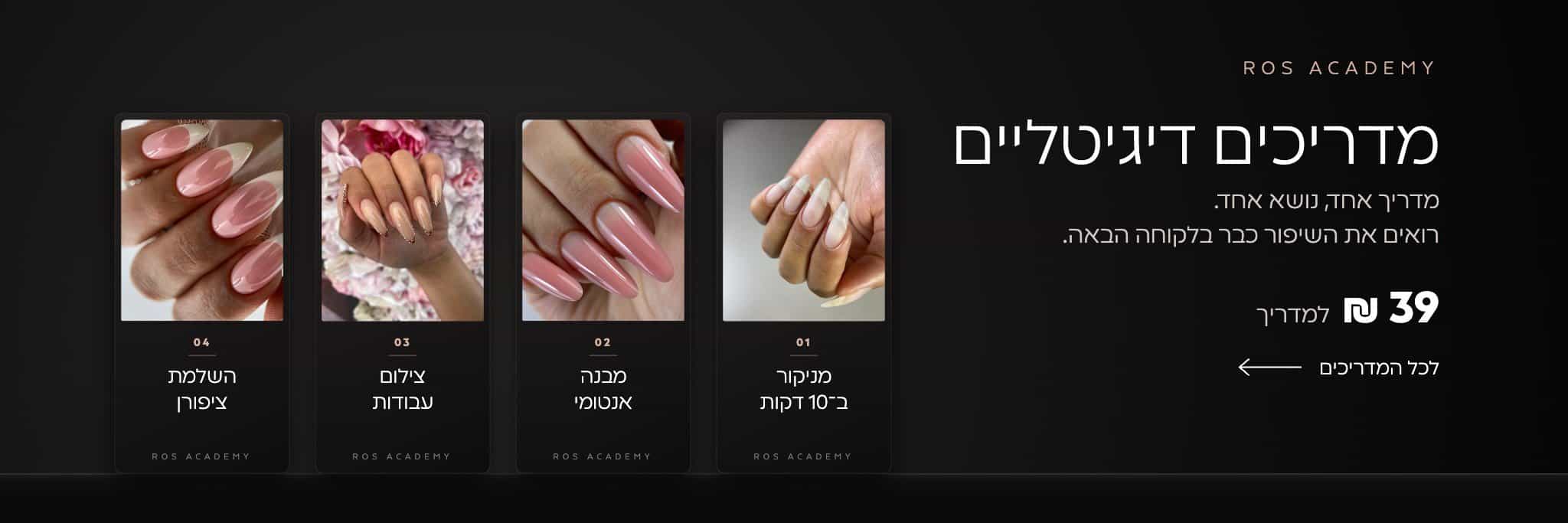 מדריכים דיגיטליים ROS ACADEMY ב־39 ₪ למדריך